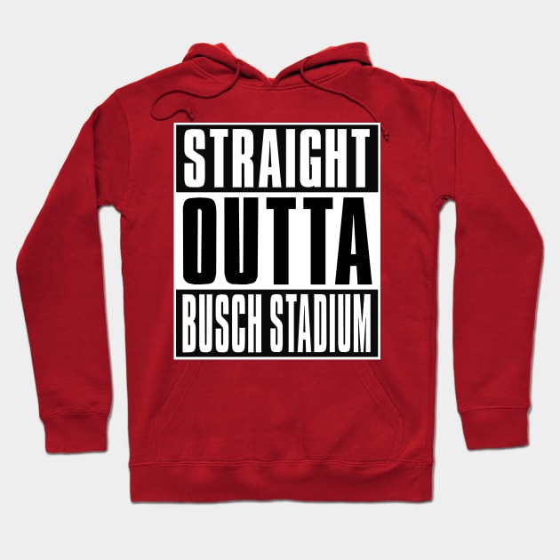 Straight Outta Busch Stadium in St. Louis Hoodie by Retro Sports